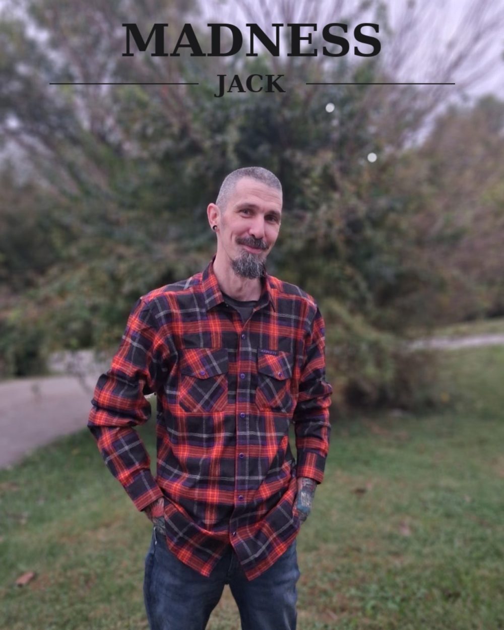 Jack flannel shirt front and design details