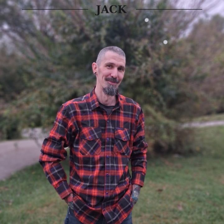 Jack flannel shirt front and design details